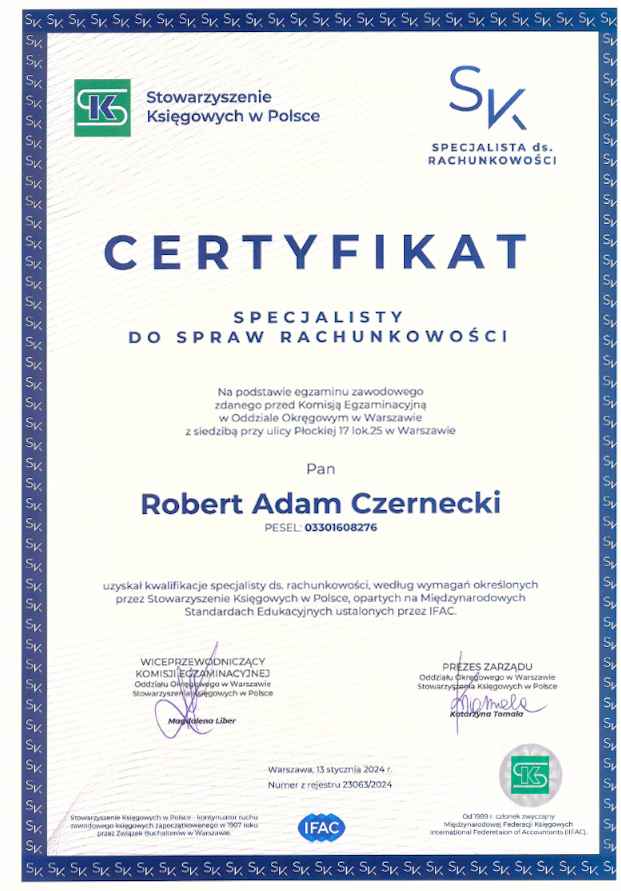 Certyfikat 4